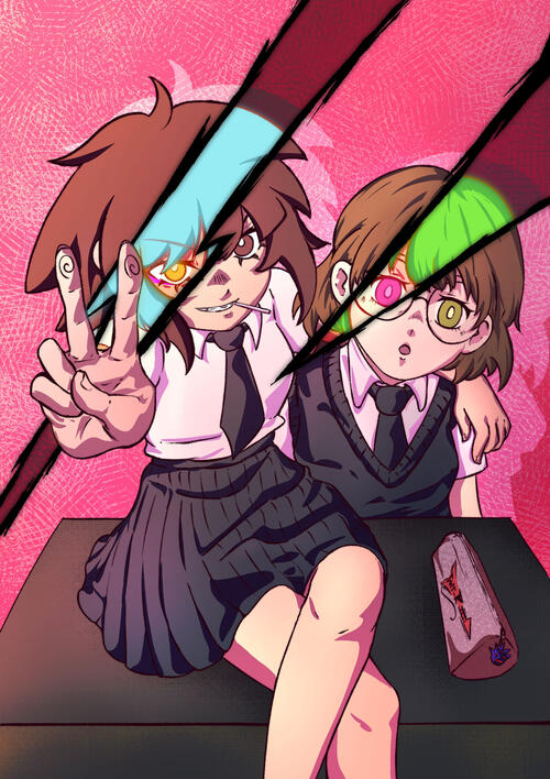 Midori & Aoi (Spirit Train)